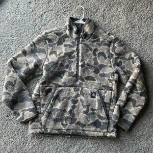 Carhartt Men's Camo Sherpa Fleece Quarter-Zip Jacket